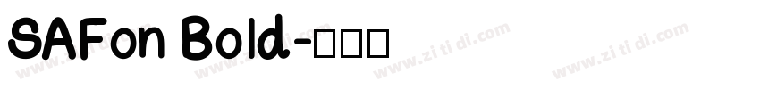 SAFon Bold字体转换